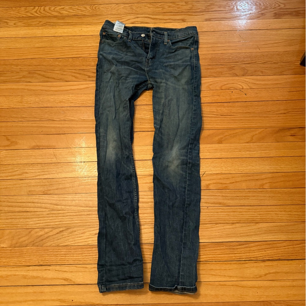 Levi's Dark Blue Straight Jeans